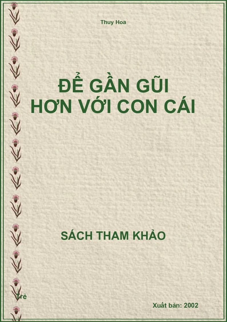 Để Gần Gũi Hơn Với Con Cái