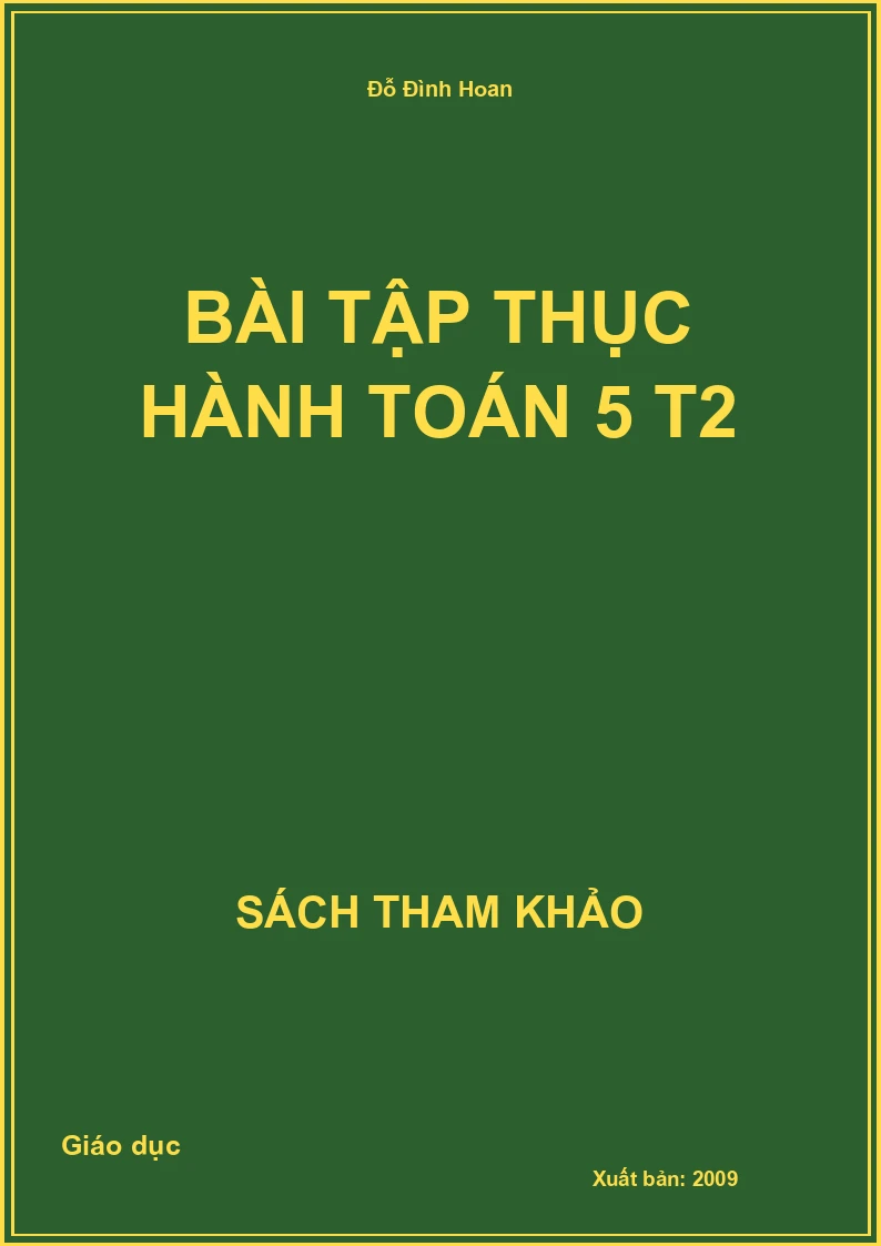 Bài Tập Thục Hành Toán 5 T2