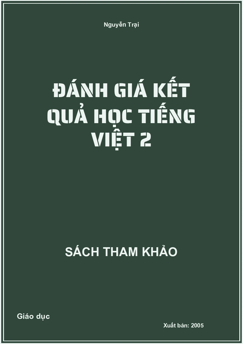 Đánh Giá Kết Quả Học Tiếng Việt 2