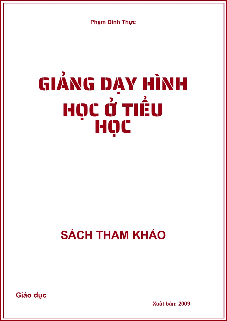 Giảng Dạy Hình Học Ở Tiểu Học
