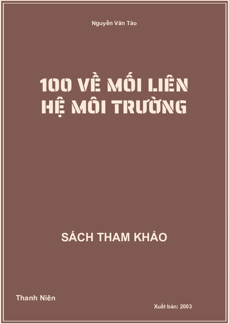100 Về Mối Liên Hệ Môi Trường