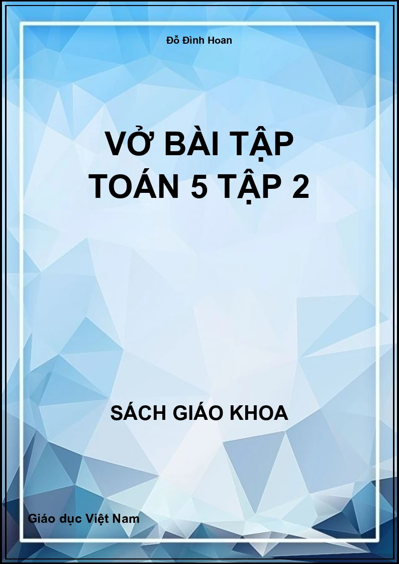 Vở Bài Tập Toán 5 Tập 2