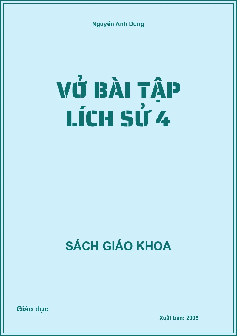 Vở Bài Tập Lích Sử 4
