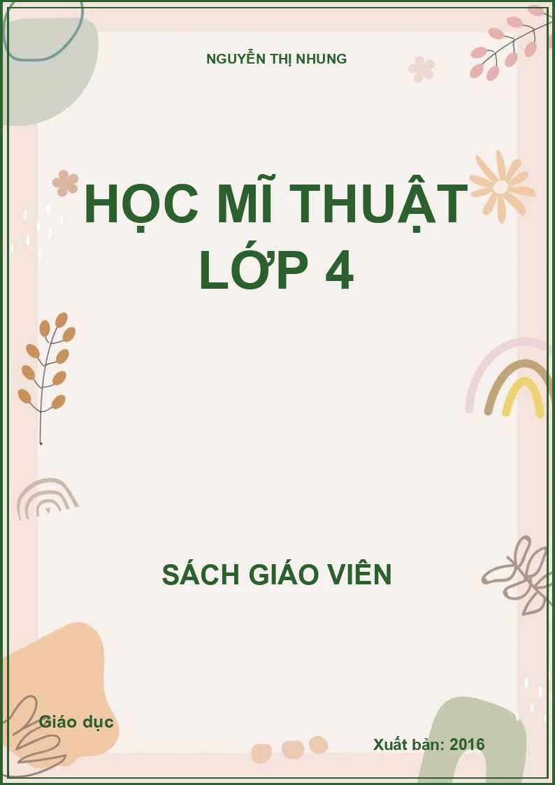 HỌC MĨ THUẬT LỚP 4