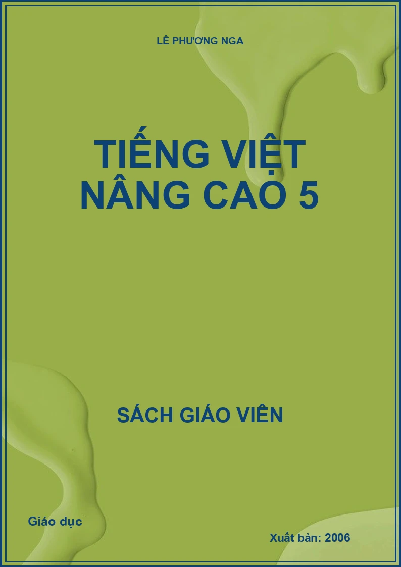 TIẾNG VIỆT NÂNG CAO 5