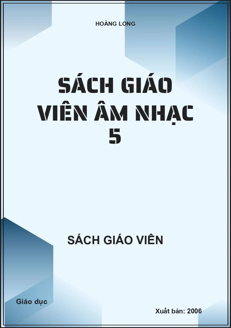 SÁCH GIÁO VIÊN ÂM NHẠC 5