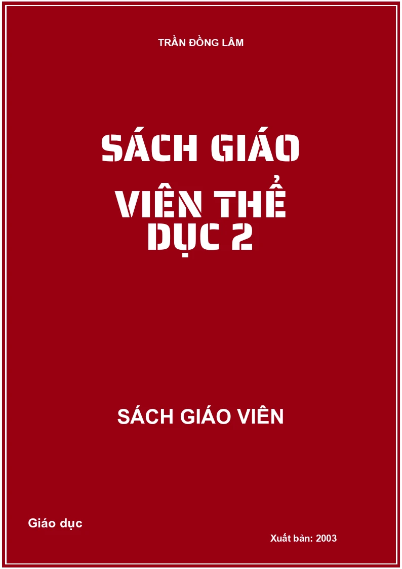 SÁCH GIÁO VIÊN THỂ DỤC 2