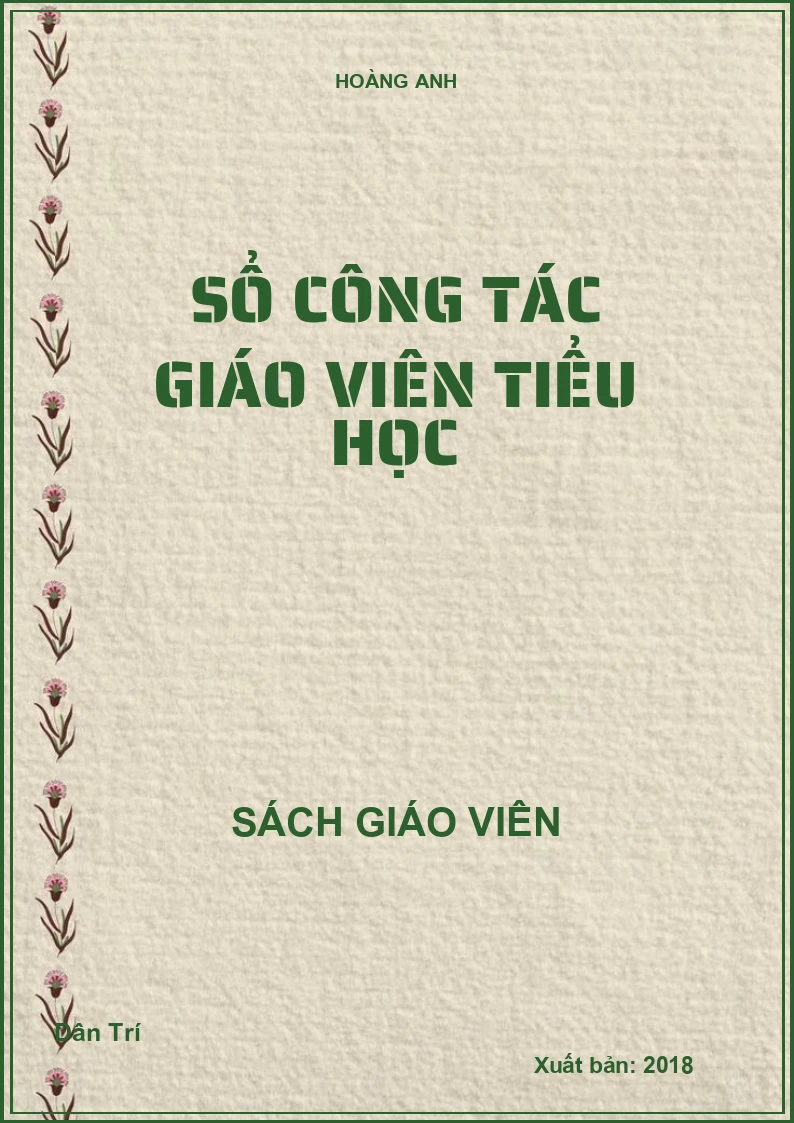 SỔ CÔNG TÁC GIÁO VIÊN TIỂU HỌC