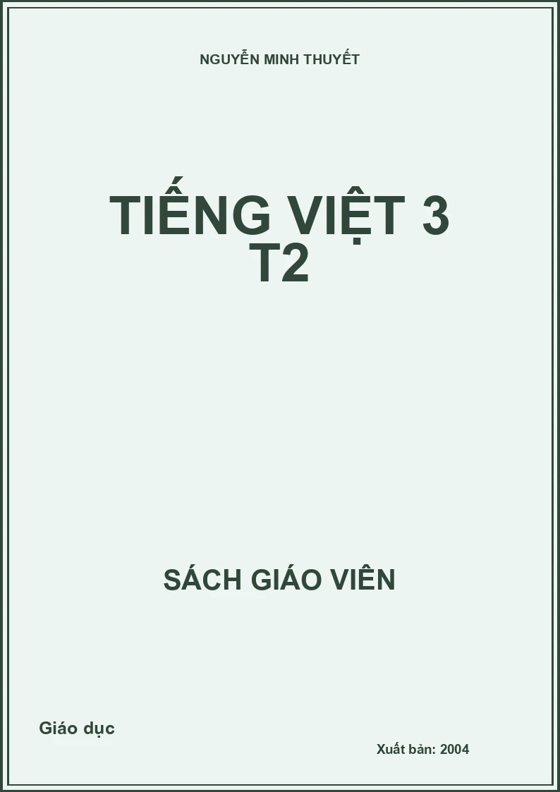 TIẾNG VIỆT 3 T2
