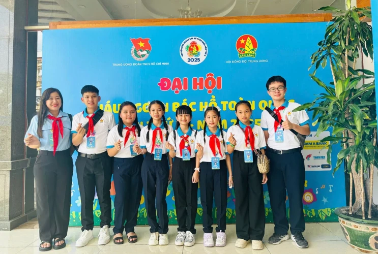 7 thiếu nhi tiêu biểu tỉnh Cà Mau tham dự Đại hội Cháu ngoan Bác Hồ toàn quốc lần thứ X