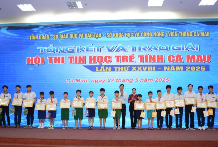 Hội thi Tin học trẻ tỉnh Cà Mau lần thứ XXVIII năm 2025