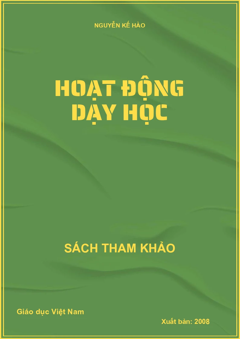 HOẠT ĐỘNG DẠY HỌC
