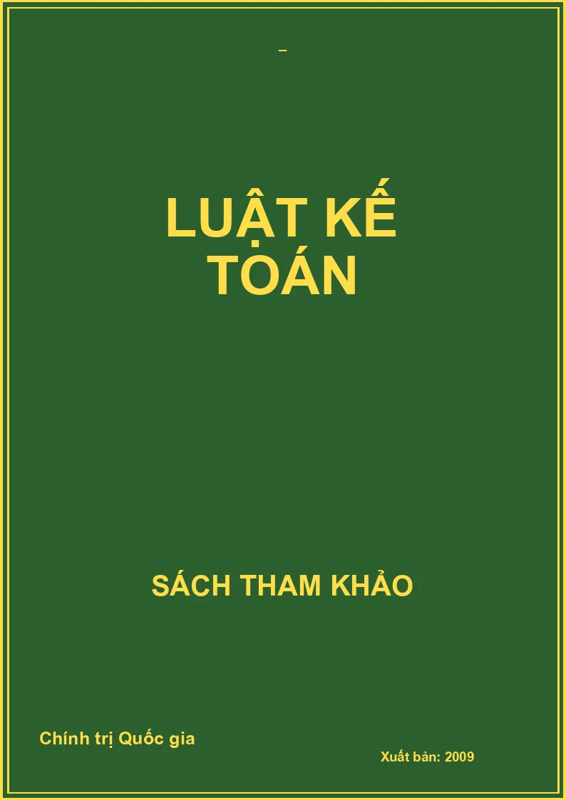 LUẬT KẾ TOÁN