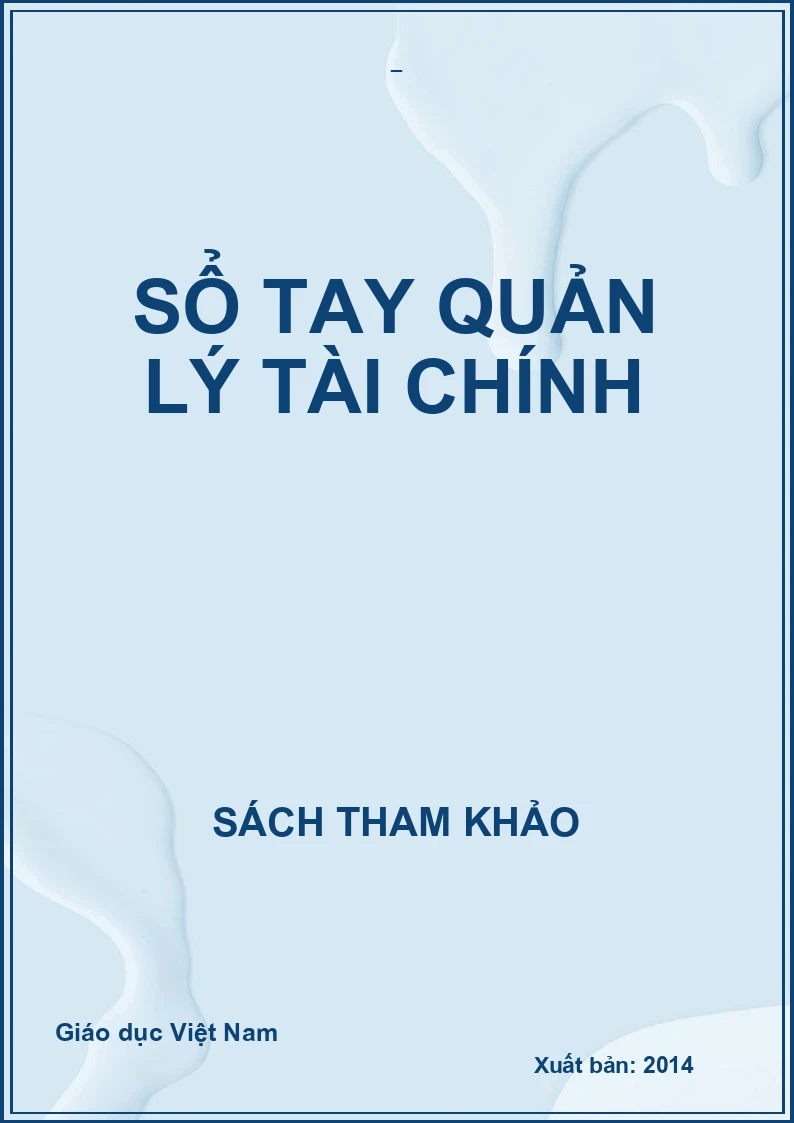 SỔ TAY QUẢN LÝ TÀI CHÍNH