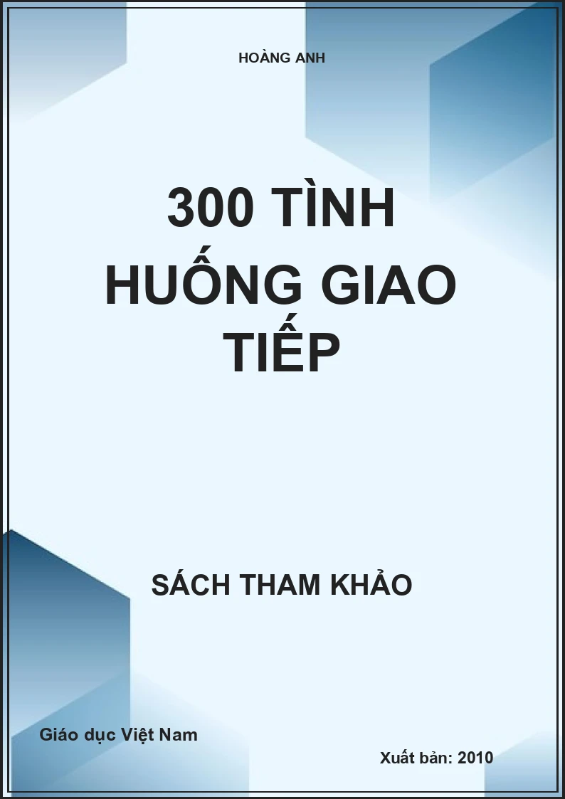300 TÌNH HUỐNG GIAO TIẾP