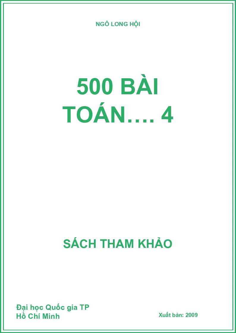 500 BÀI TOÁN…. 4