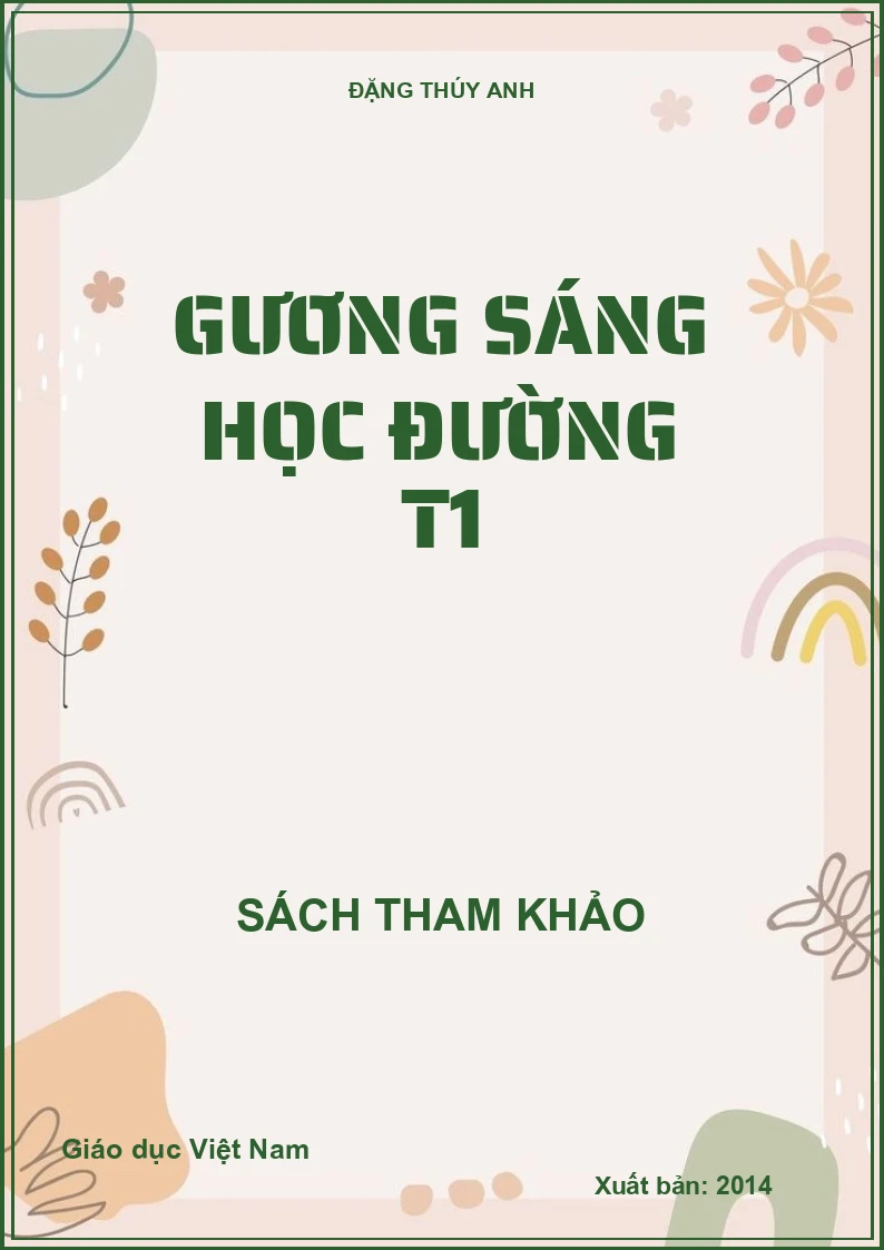 GƯƠNG SÁNG HỌC ĐƯỜNG T1