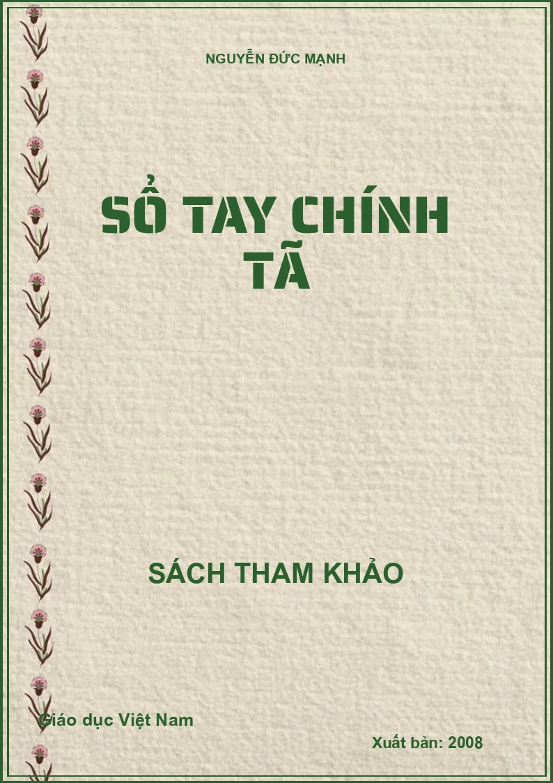 SỔ TAY CHÍNH TÃ