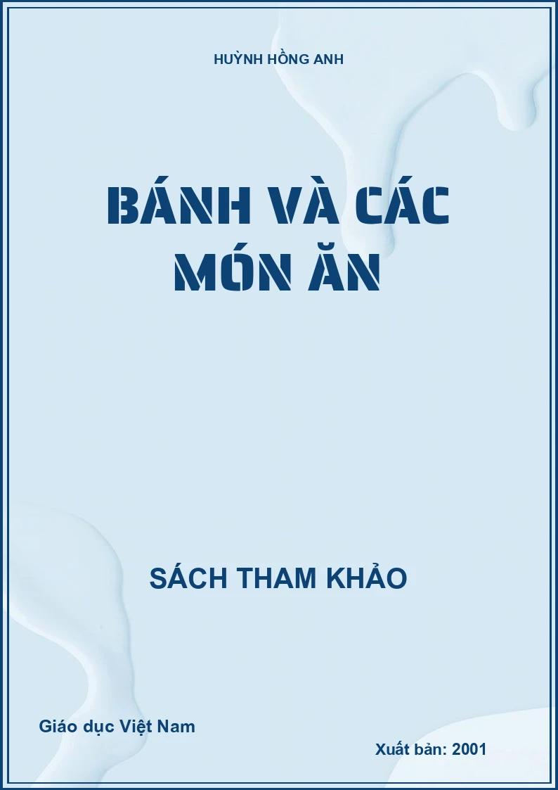 BÁNH VÀ CÁC MÓN ĂN