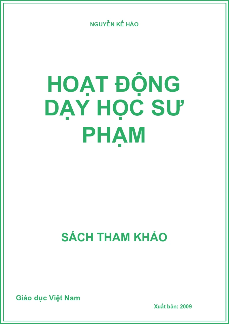 HOẠT ĐỘNG DẠY HỌC SƯ PHẠM