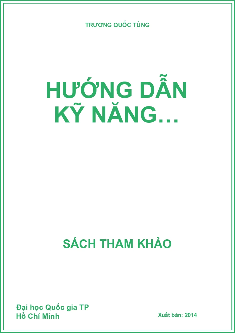 HƯỚNG DẪN KỸ NĂNG…(BS)