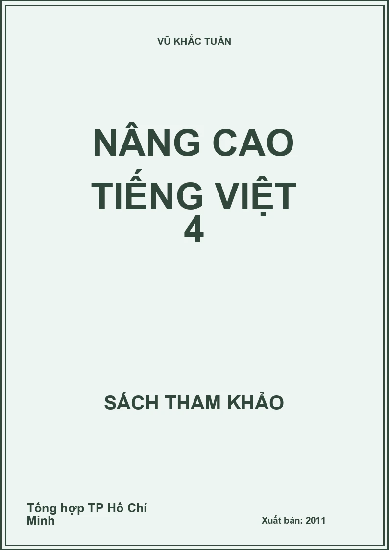 NÂNG CAO TIẾNG VIỆT 4