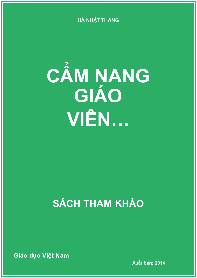 CẨM NANG GIÁO VIÊN…