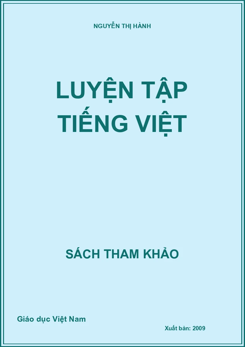 LUYỆN TẬP TIẾNG VIỆT