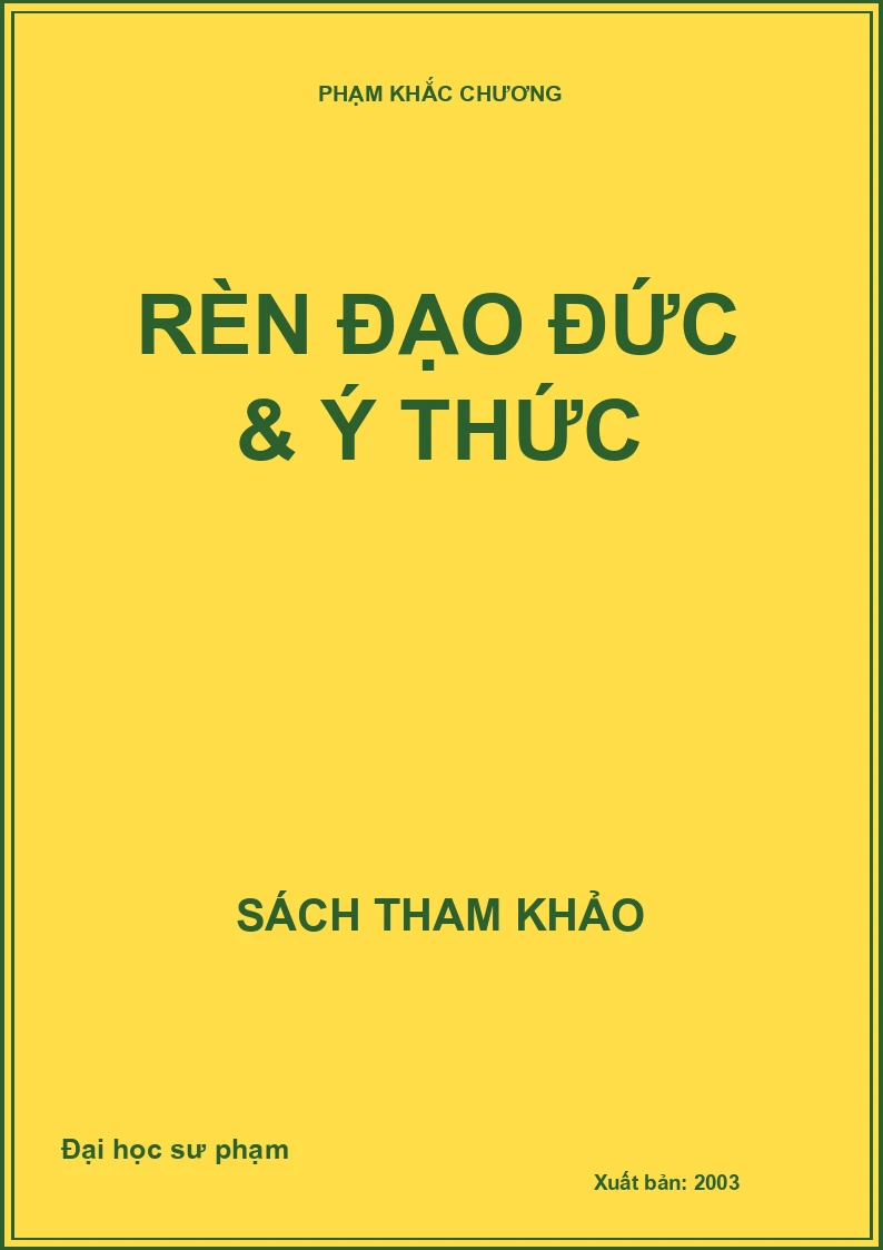 RÈN ĐẠO ĐỨC & Ý THỨC