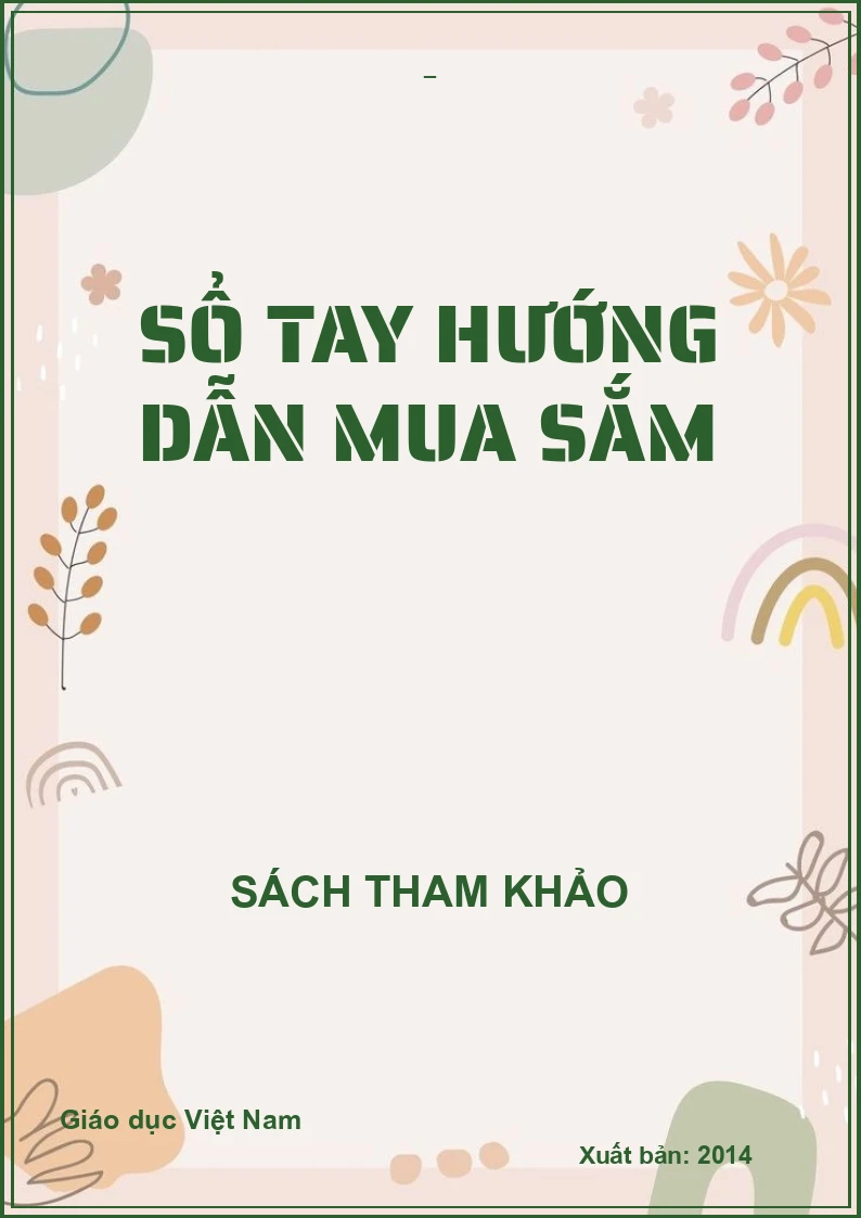 SỔ TAY HƯỚNG DẪN MUA SẮM