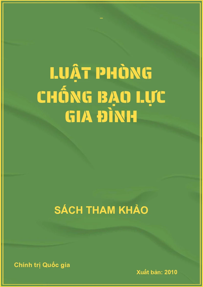 LUẬT PHÒNG CHỐNG BẠO LỰC GIA ĐÌNH