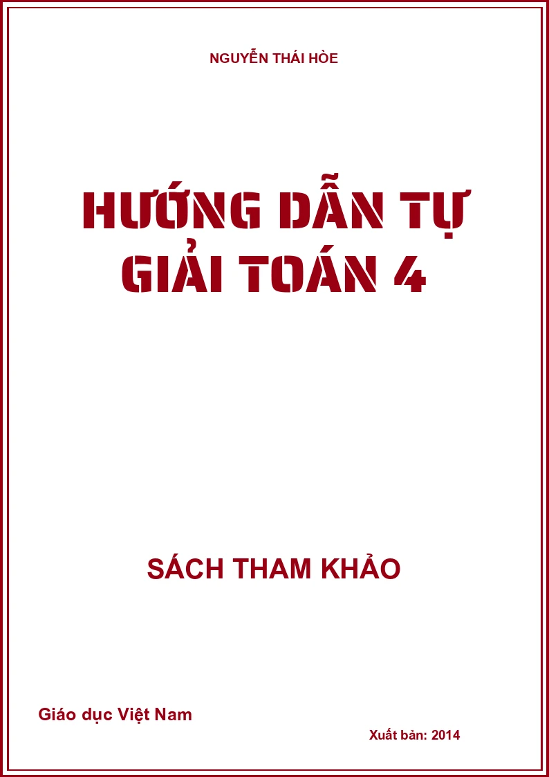 HƯỚNG DẪN TỰ GIẢI TOÁN 4
