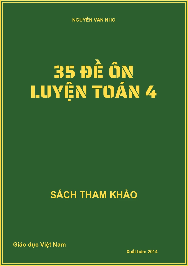 35 ĐỀ ÔN LUYỆN TOÁN 4