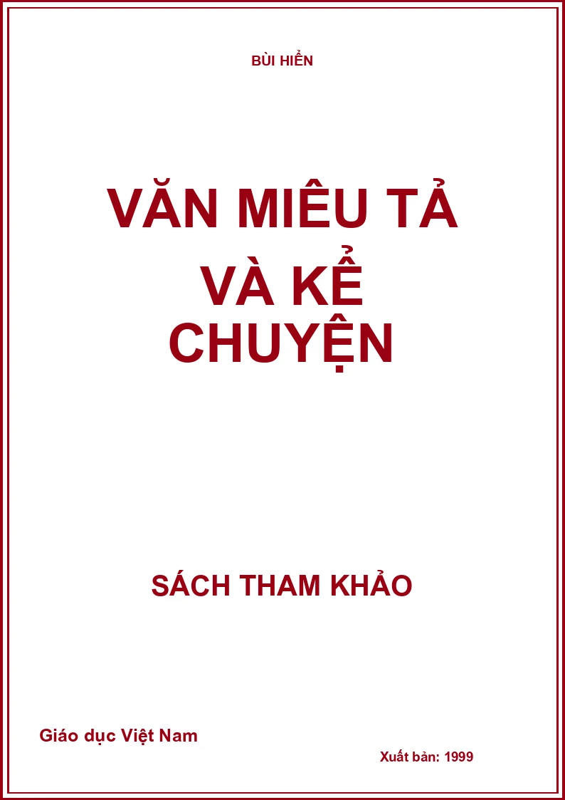 VĂN MIÊU TẢ VÀ KỂ CHUYỆN