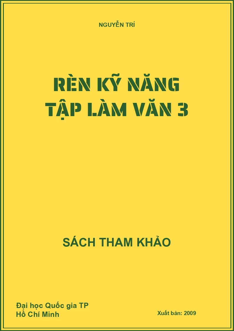 RÈN KỸ NĂNG TẬP LÀM VĂN 3