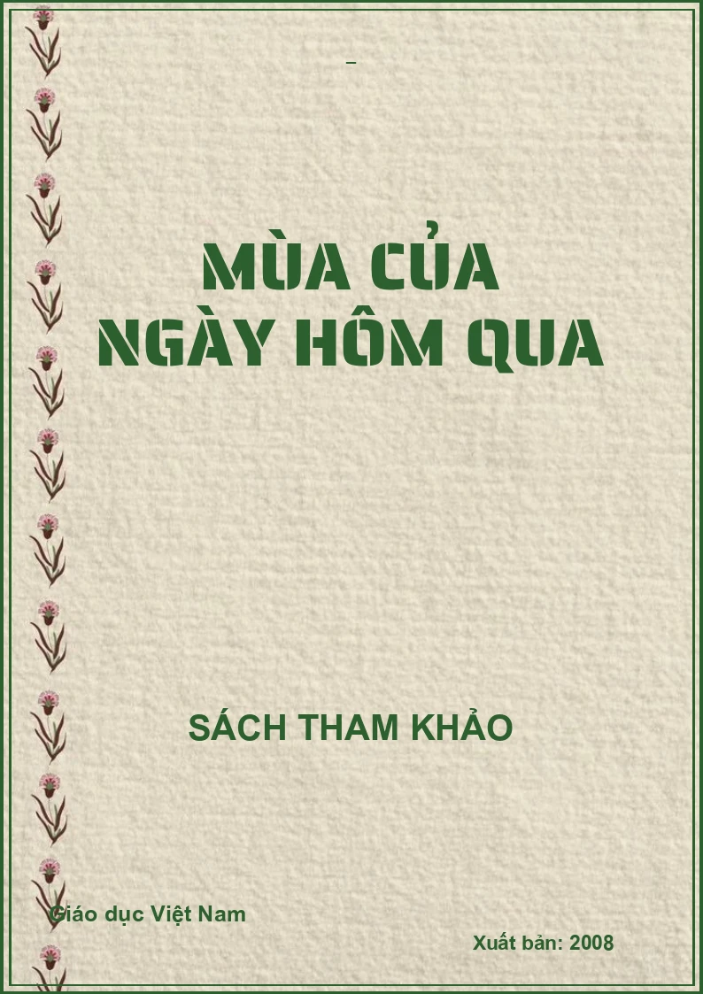 MÙA CỦA NGÀY HÔM QUA