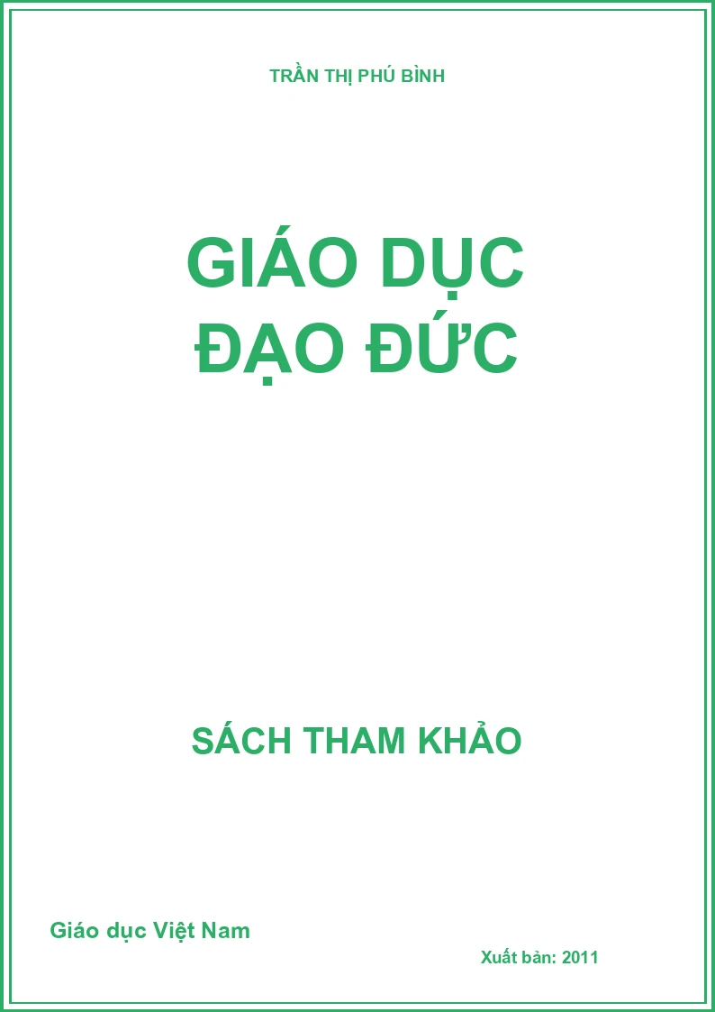 GIÁO DỤC ĐẠO ĐỨC
