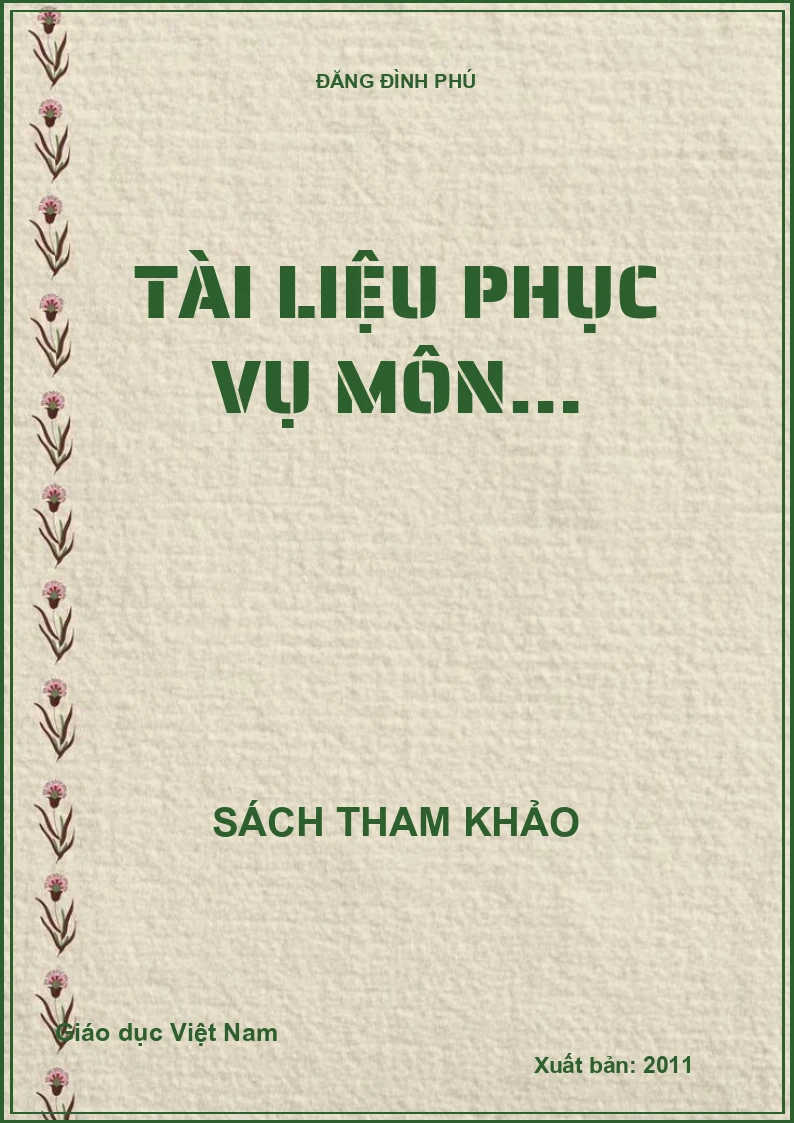 TÀI LIỆU PHỤC VỤ MÔN…