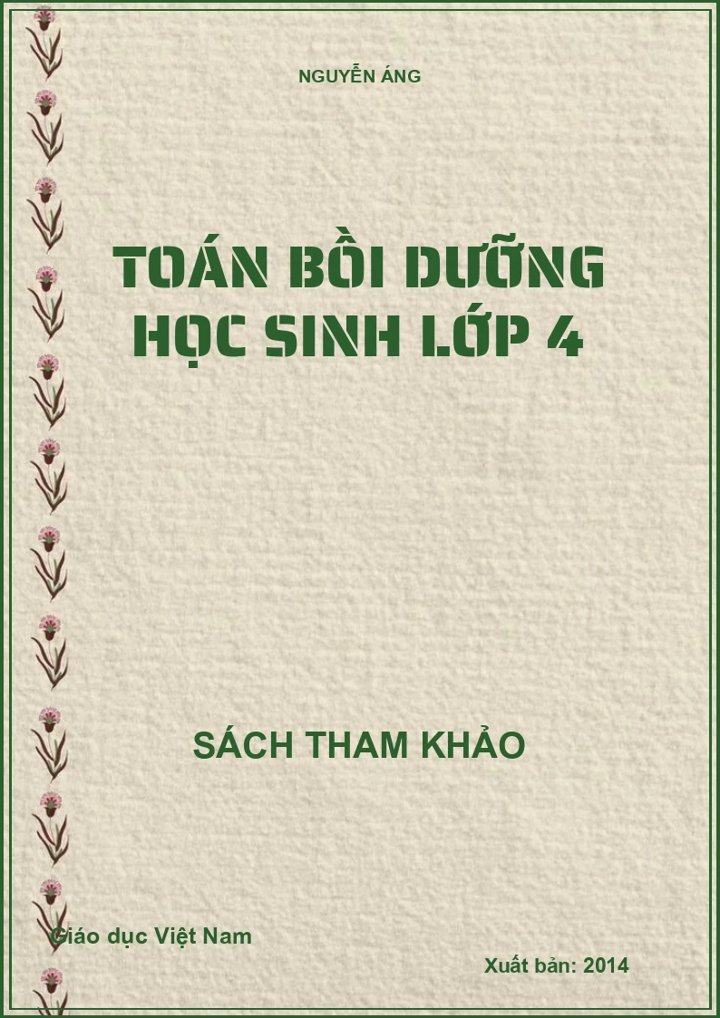 TOÁN BỒI DƯỠNG HỌC SINH LỚP 4