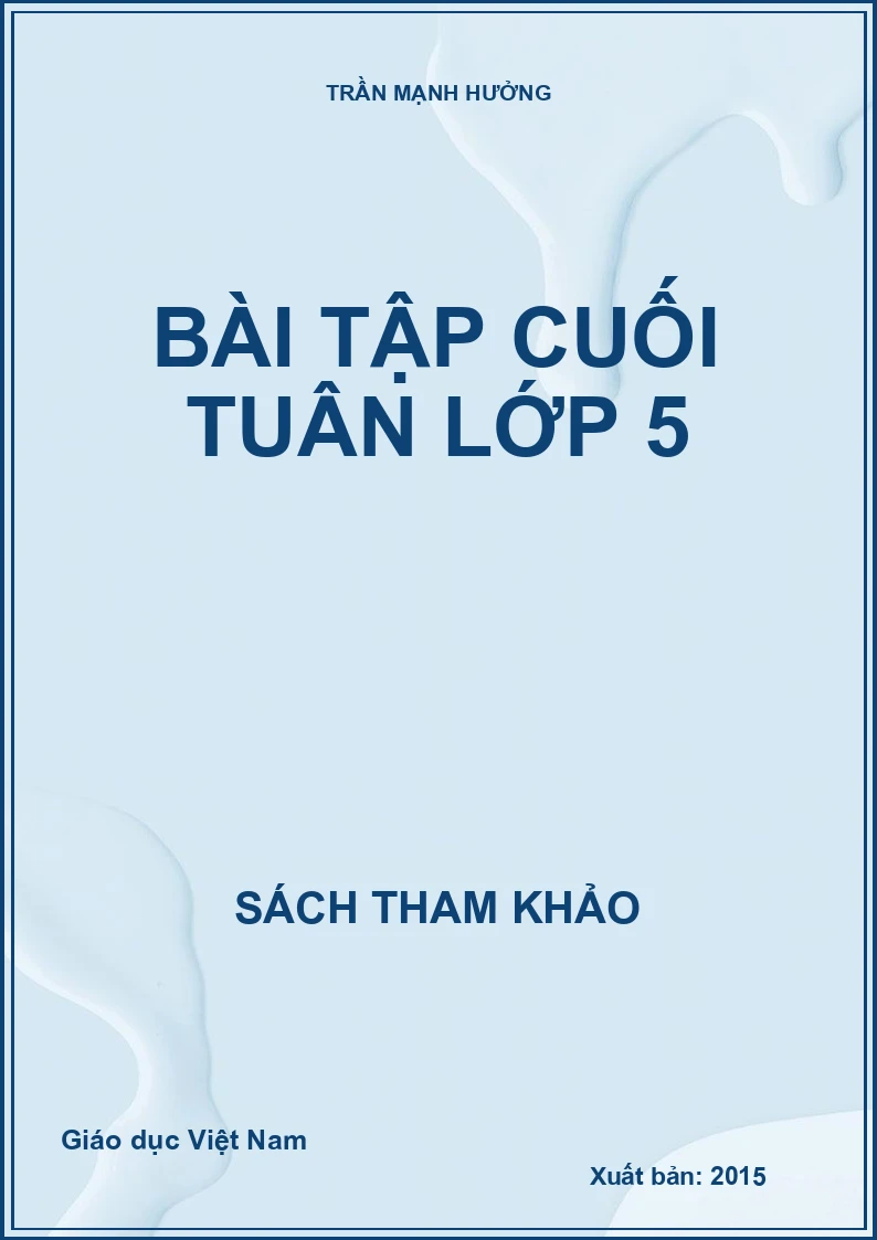 BÀI TẬP CUỐI TUÂN LỚP 5