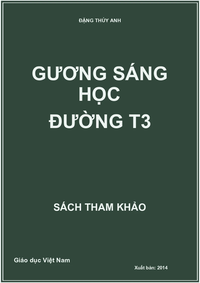 GƯƠNG SÁNG HỌC ĐƯỜNG T3