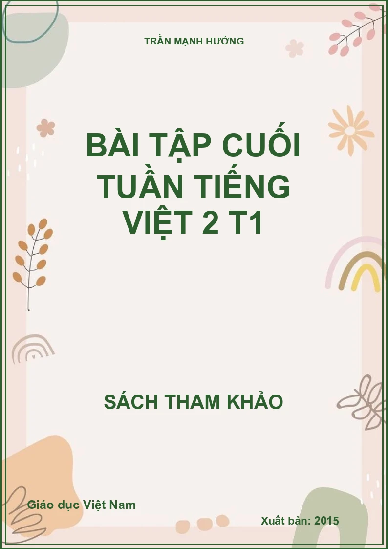 BÀI TẬP CUỐI TUẦN TIẾNG VIỆT 2 T1