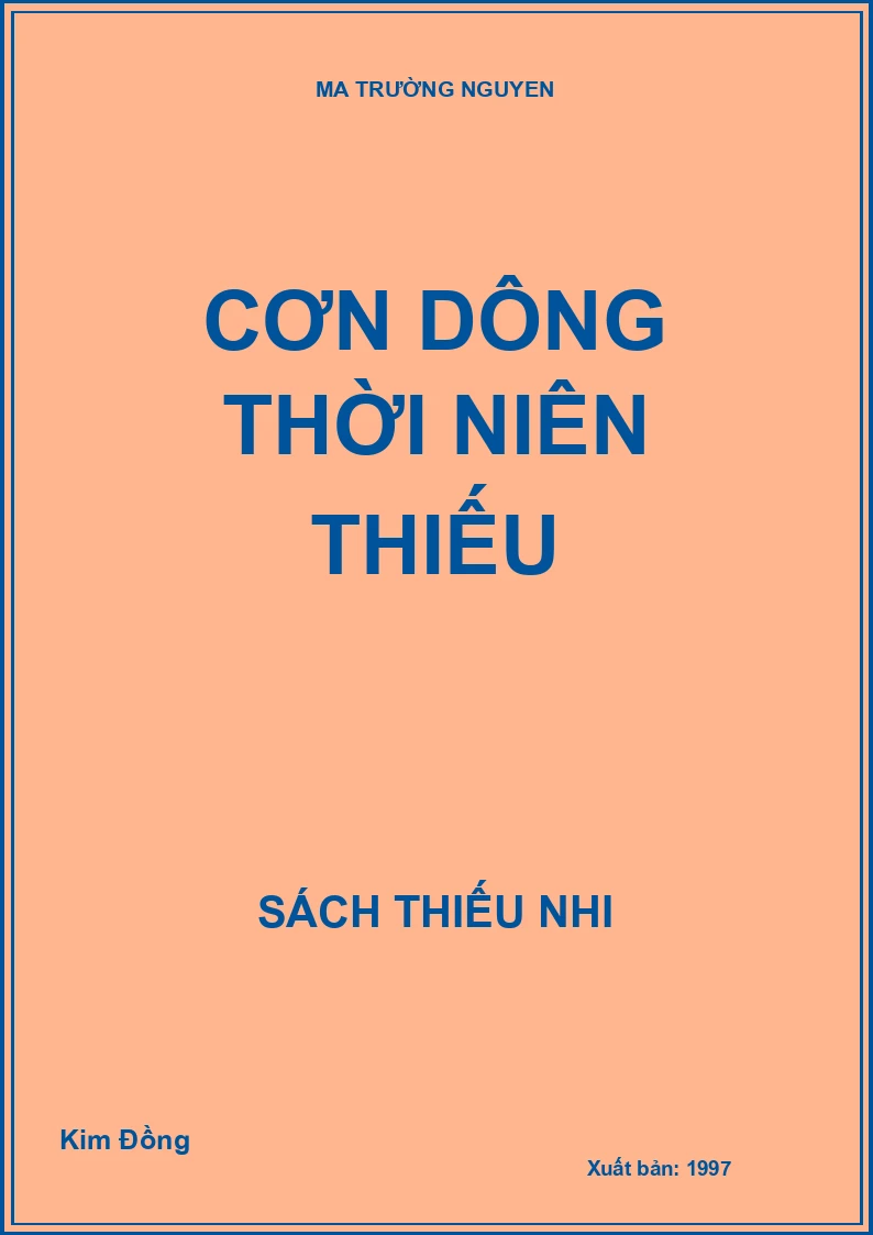 CƠN DÔNG THỜI NIÊN THIẾU