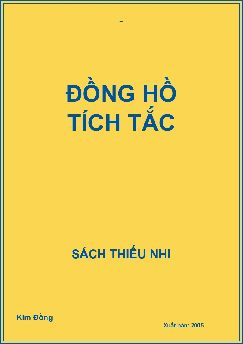 ĐỒNG HỒ TÍCH TẮC