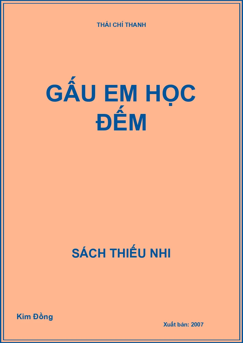 GẤU EM HỌC ĐẾM
