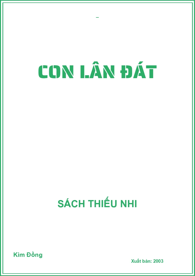 CON LÂN ĐÁT