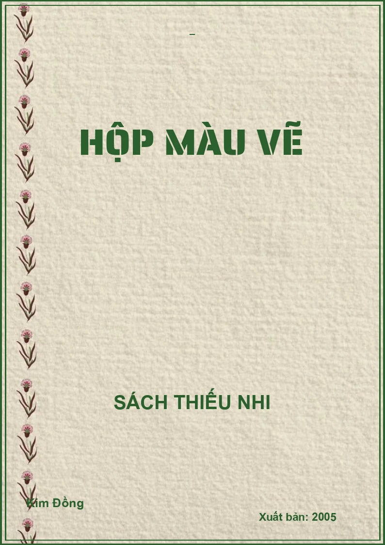 HỘP MÀU VẼ