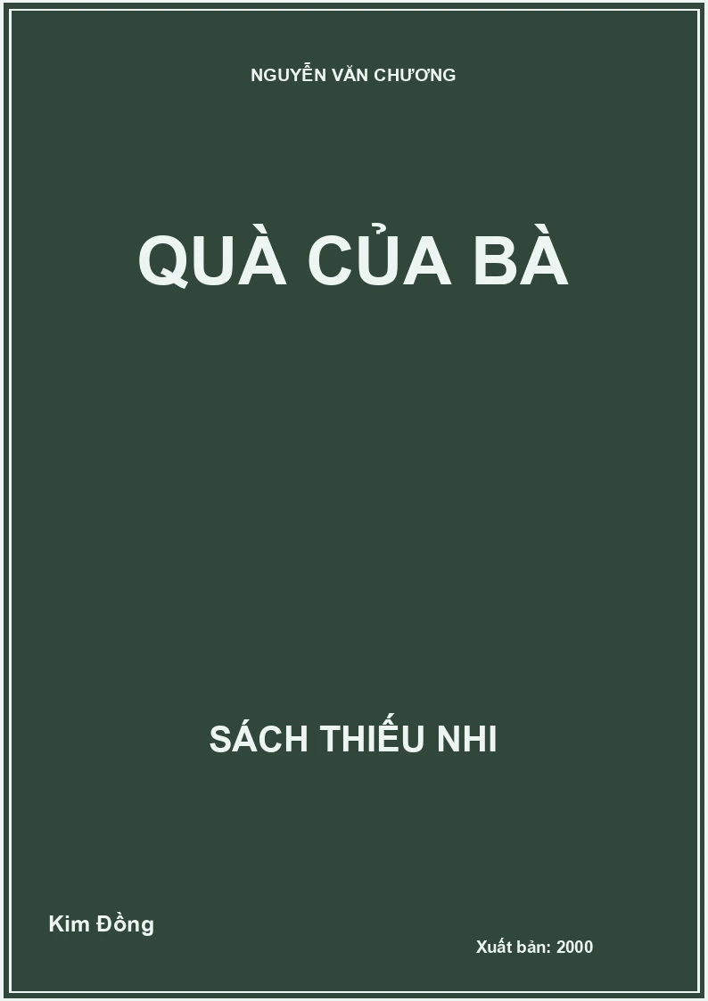 QUÀ CỦA BÀ