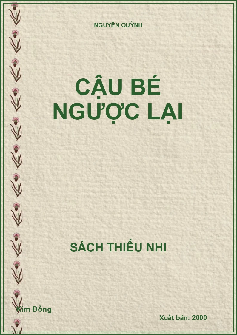 CẬU BÉ NGƯỢC LẠI