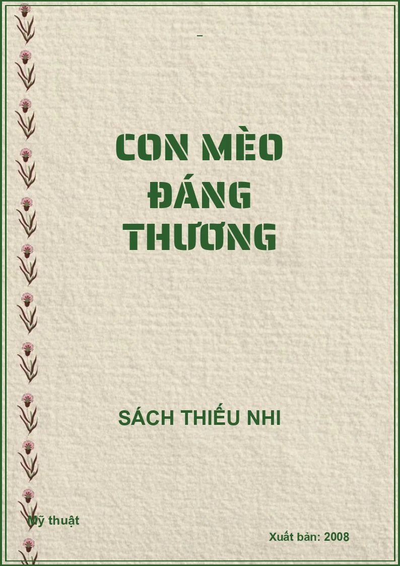 CON MÈO ĐÁNG THƯƠNG